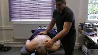 hot stone massage neck and shoulders prone position