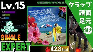 【DDR WORLD】Lv.15 SPECIAL SUMMER CAMPAIGN!（ESP）【譜面＋足元＋クラップ】