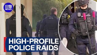 EXCLUSIVE: Intense raids across Sydney's south-west | 9 News Australia