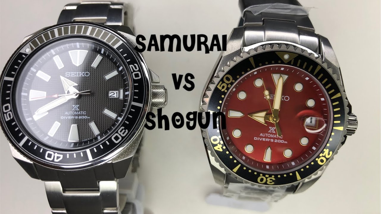 SEIKO SAMURAI VS SEIKO SHOGUN ใครเจ๋งกว่ากัน - YouTube