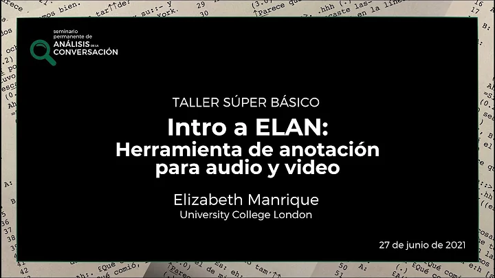 SPAC // TALLER de Elizabeth Manrique (UCL) sobre E...