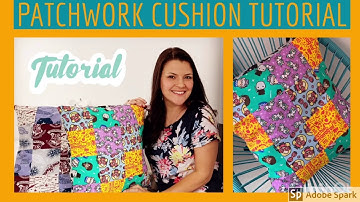 How To: Easy Patchwork Envelope Cushion. A Beginners Sewing Tutorial. Harry Potter Aldi Fat Quarters