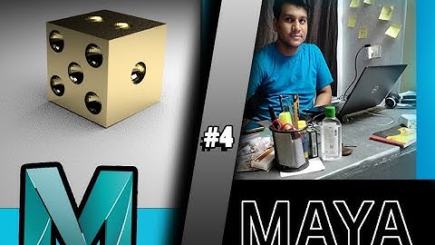 Simple dice making with (GOLD TEXTURE) in autodesk maya..