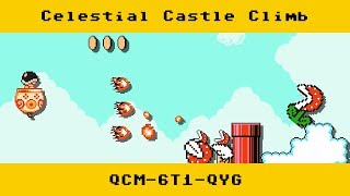 Mario Maker 2 - Celestial Castle Climb by ShinNoNoir85 46 views 4 years ago 3 minutes, 44 seconds