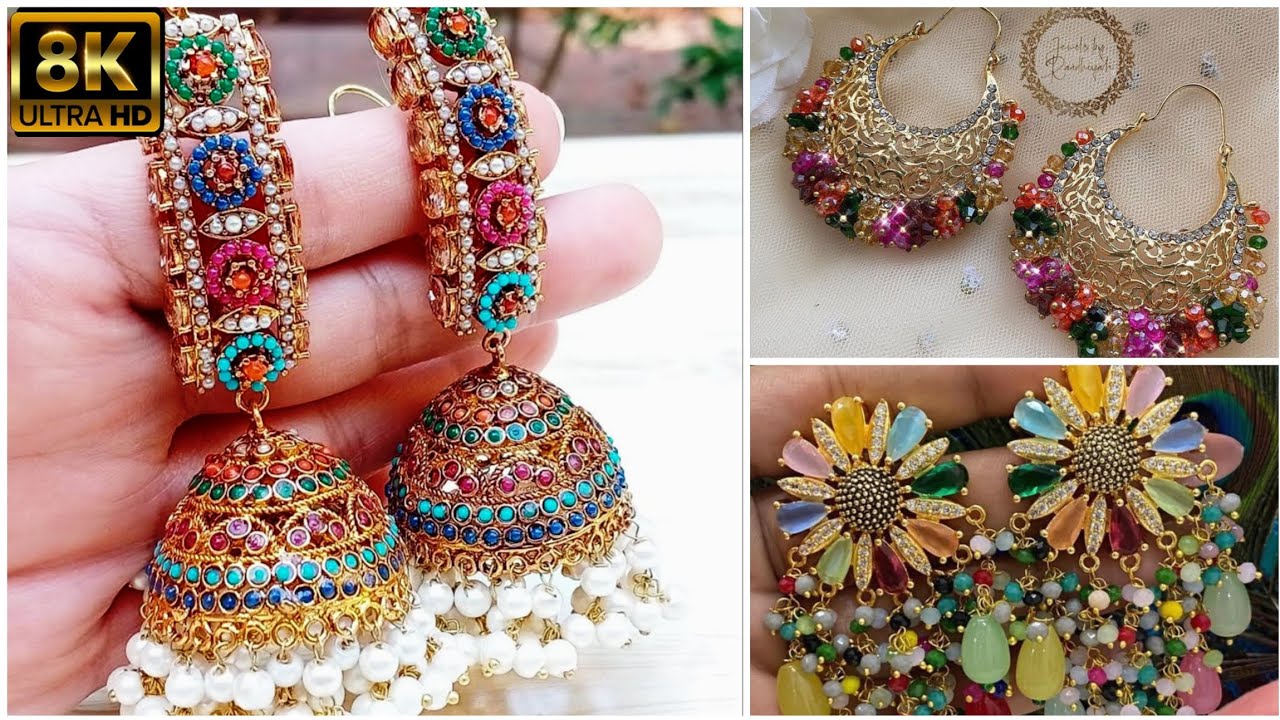 Traditional artificial earrings Latest design  for girls