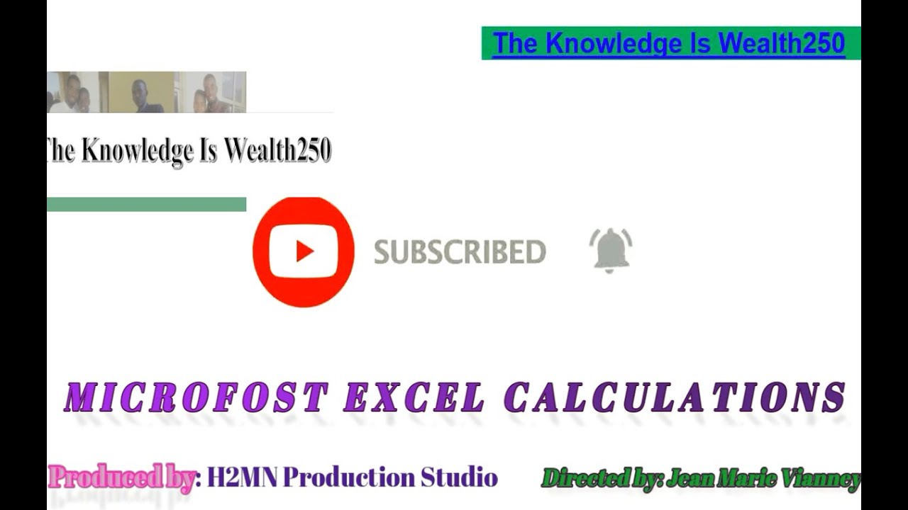 Microsoft Excel calculations and formulas PART1: Use these calculations ...