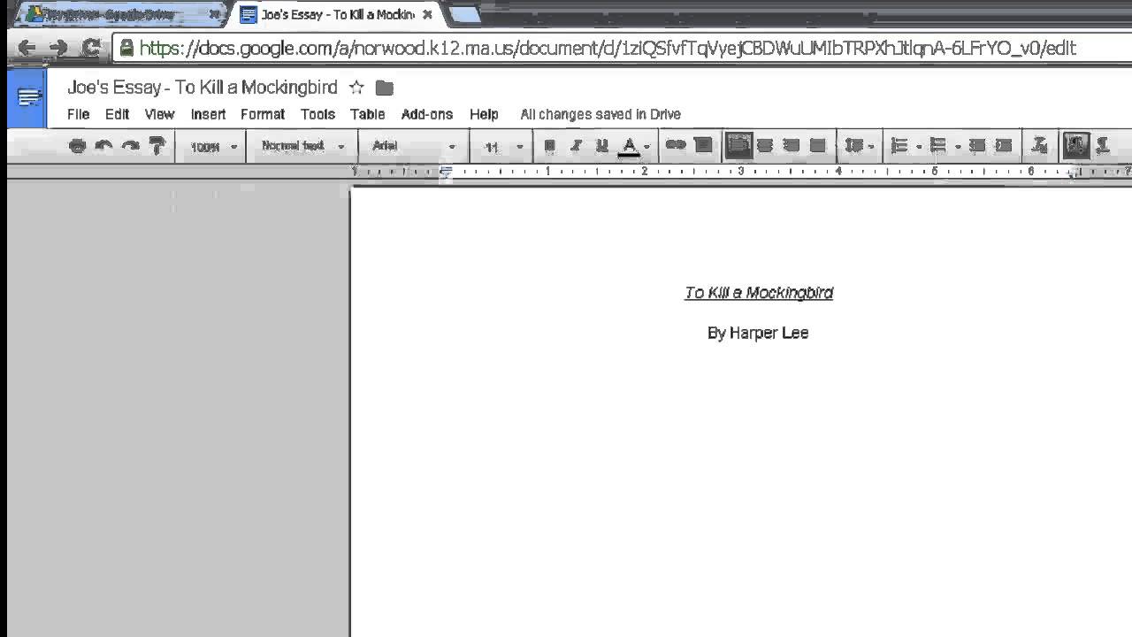 NPS Google Apps Video Tutorial Introduction to Docs YouTube