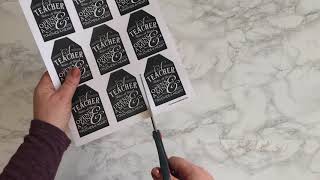 teacher gift tag printable video
