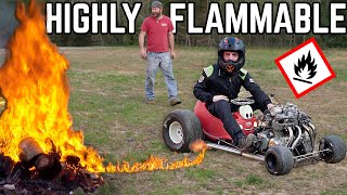 550cc Little Tikes Car Gets a FLAMETHROWER!