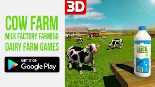 Cow farm milk factory farming dairy farm games screenshot 1