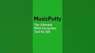MusicPutty - The Ultimate Pitch Correction Tool for iOS! #music #singing #vocals #melodyne #musicapp