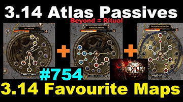 [Path of Exile] My Best 3.14 Atlas Passives w/ Timestamps (Early & End Game) & Favourite Maps - 754