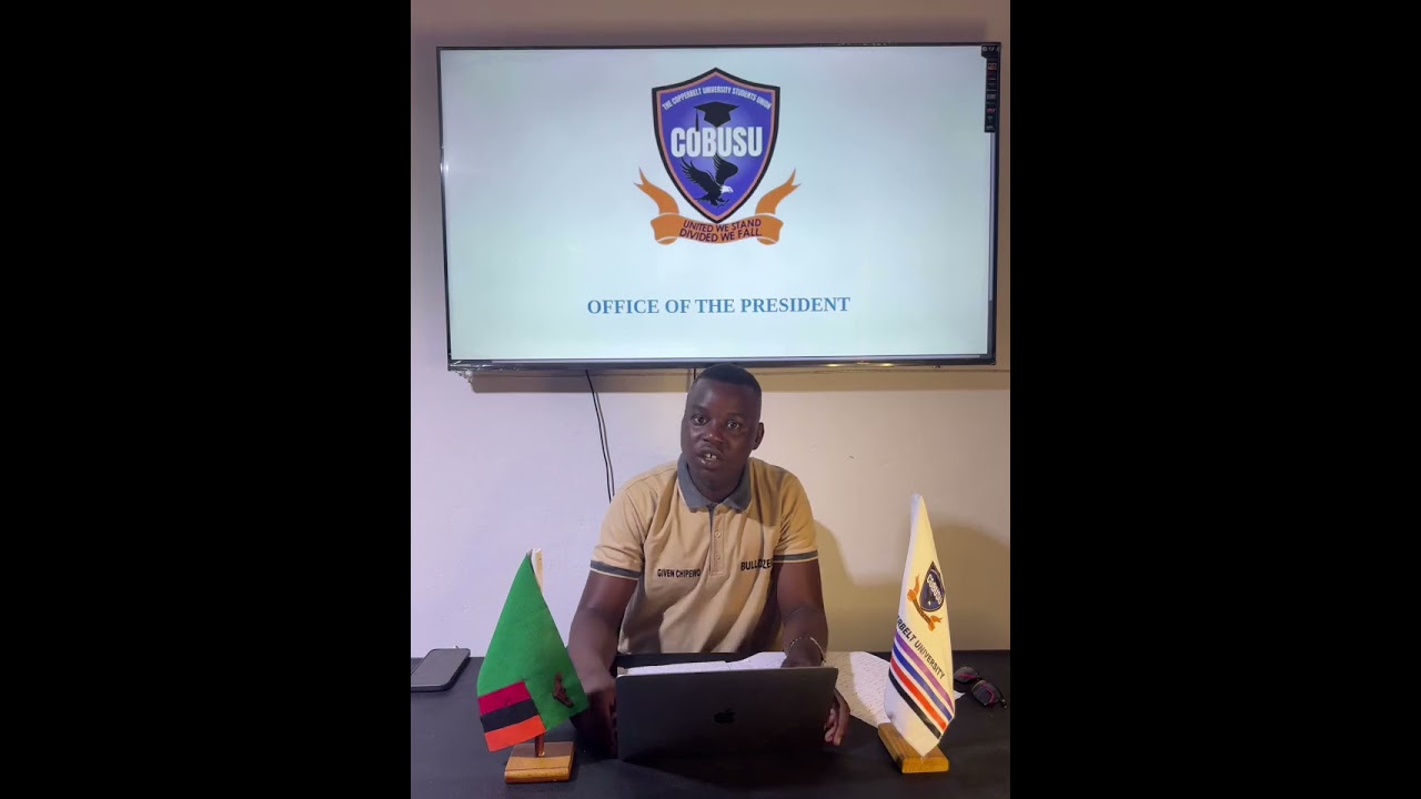 CBU President Bulldozer Addresses Hon Binwell Mpundu 