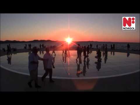 Coucher De Soleil à Zadar Croatie