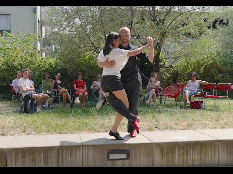 Stefania Scarcia & Taras Popovych dancing to live music of Dominga Tango, 2023