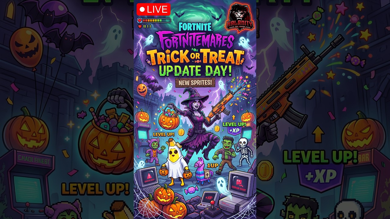 🔴 Fortnitemares Zero Build LIVE! 🎃 New Sprites Update Day