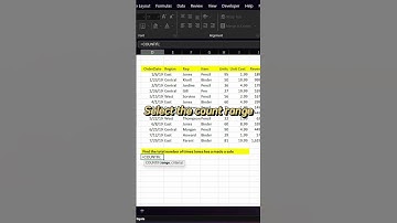 COUNTIF Formula Simplified! #excel #exceltips