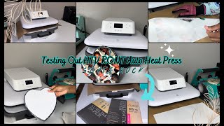 Sublimate On Heart Slate Using HTVRont Autopress | Is This Heat Press Worth It? | Can It Handle It?
