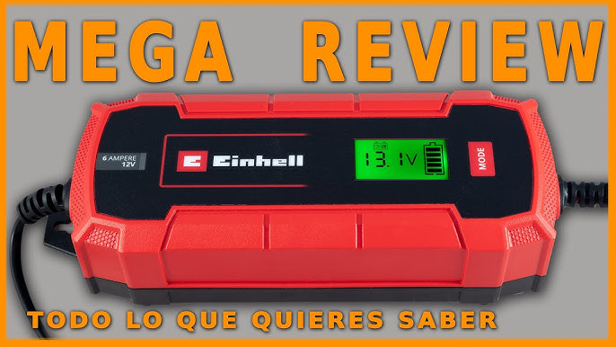 Como funciona cargador de bateria einhell ce-bc 4 m // rendimiento 