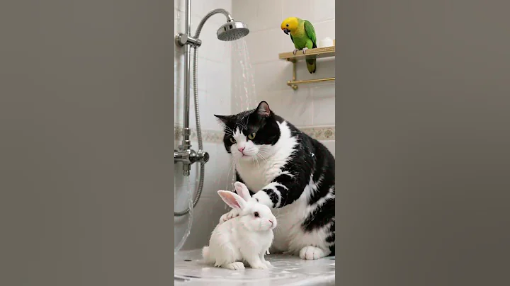 Video 9705531: cat kitten cutecat pets, kitten pet animals cutecat, kitten pets funny cutecat, cat bathing cute pets, white cat kittens pets, cats cute little kitten, funny cat shower