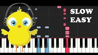 El Pollito Pio (SLOW EASY PIANO TUTORIAL) screenshot 4