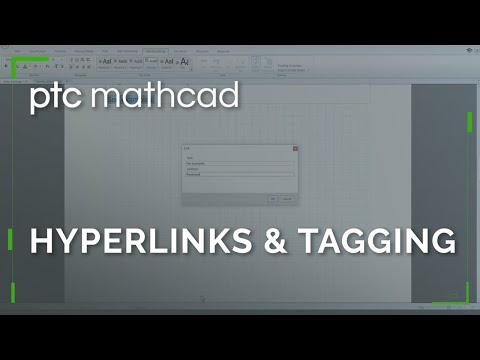 Links & Tags in PTC Mathcad Prime