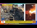 Incendio en campamento de Antofagasta