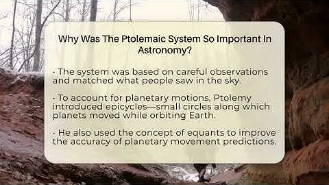 Why Was The Ptolemaic System So Important In Astronomy? - Science Through Time