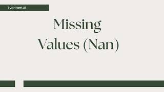 Handling Nulls (Missing Values) – Tvaritam AI