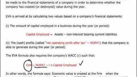 CIMA P2 - 9 Performance measures - ROI, RI, EVA