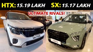 Kia Seltos HTX 2023 vs Hyundai Creta SX Adventure | Most Detailed Comparison