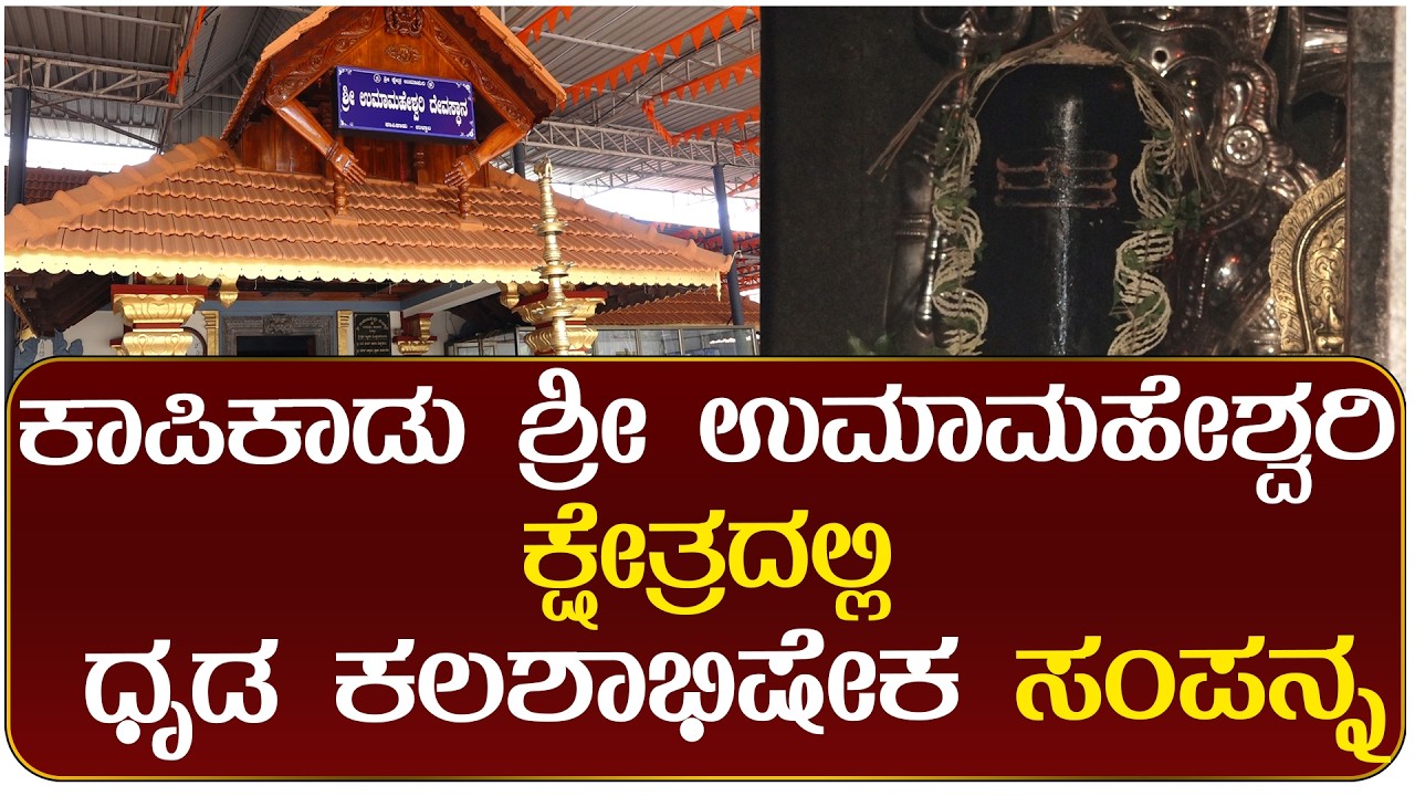 ತೊಕ್ಕೊಟ್ಟು ಕಾಪಿಕಾಡು ಶ್ರೀ ಉಮಾಮಹೇಶ್ವರಿ ಕ್ಷೇತ್ರದಲ್ಲಿ ಧೃಡ ಕಲಶಾಭಿಷೇಕ ಸಂಪನ್ನ