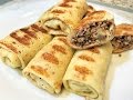 БЛИНЧИКИ с МЯСОМ. Блины.Просто и Вкусно!  Pancakes With Meat.