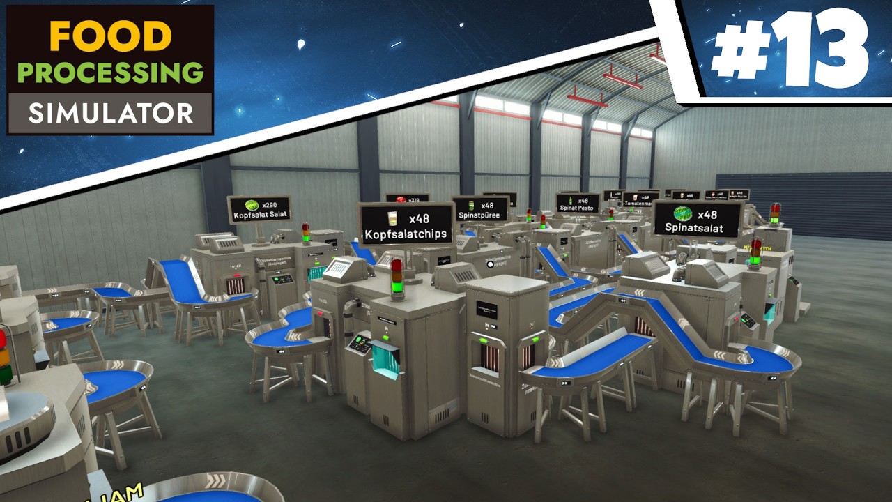 Food Processing Simulator 🥬 #13 - DER GROSSE UMBAU! 🛠️ Die neue Etikettier-Station!