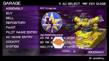 Armored Core 3 Silent Line Portable Mr Javelin MISSIONARI14 AI Arena