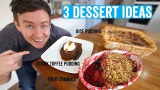 How to make a roast dinner #6 | 3 delicious desserts