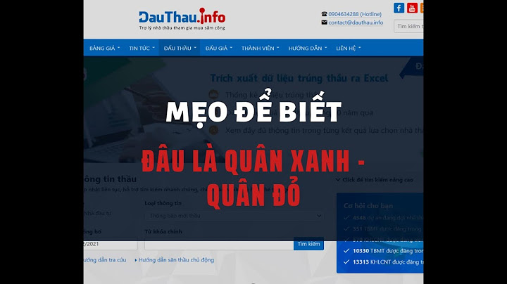 Quân xanh quân đỏ trong đấu thầu là gì