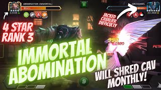 Immortal Abomination Is Designed To Dominate Cavalier Monthly Quests! And Doom!(But That Later)