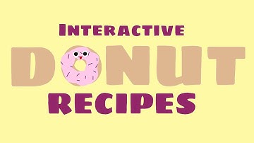 INTERACTIVE DONUT RECIPES