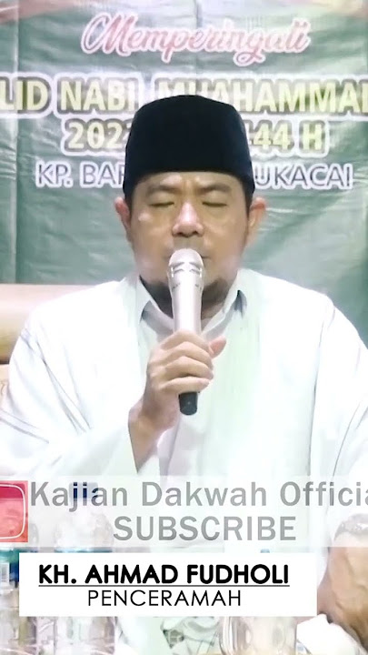 Pembacaan Maulid Al-Barzanji Oleh KH. Fudholi dari Tangerang