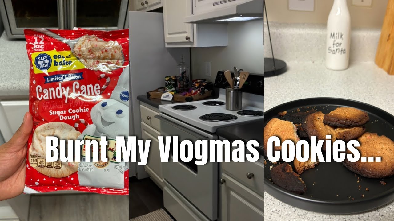 Holiday Cookie Disaster! My Worst Bake Yet 😅 | Vlogmas Day 10 - YouTube