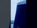 Just the front part of Celebrity Beyond cruise ship in Government Cut.