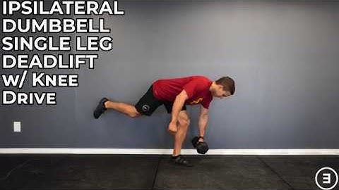 Ipsilateral Dumbbell Single Leg Deadlift with Knee Drive