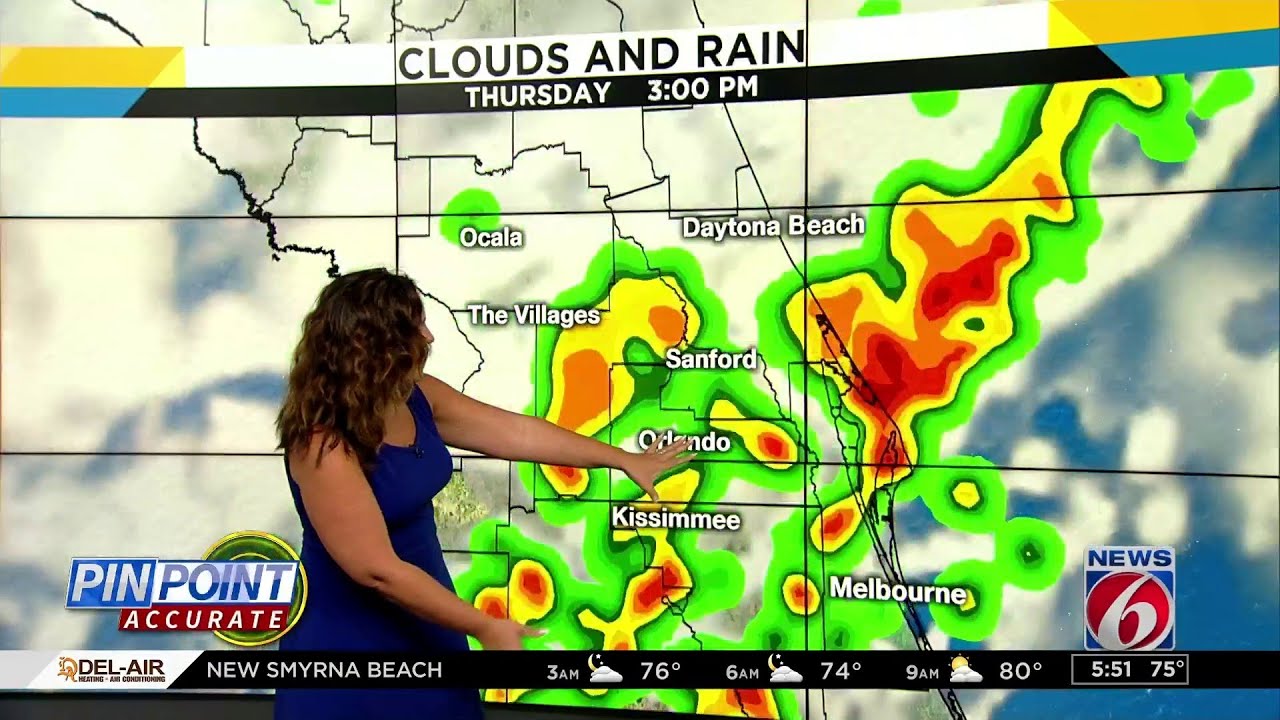 Rain gets early start in Central Florida - YouTube