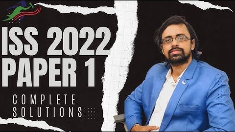 ISS 2022 Complete Solution with detailed answers Indian Statistical Services PAPER 1 2022 Q-3,4