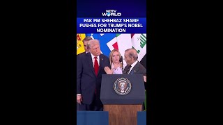 Shehbaz Sharif Pushes For Trumps Nobel Nomination Man Of Peace
