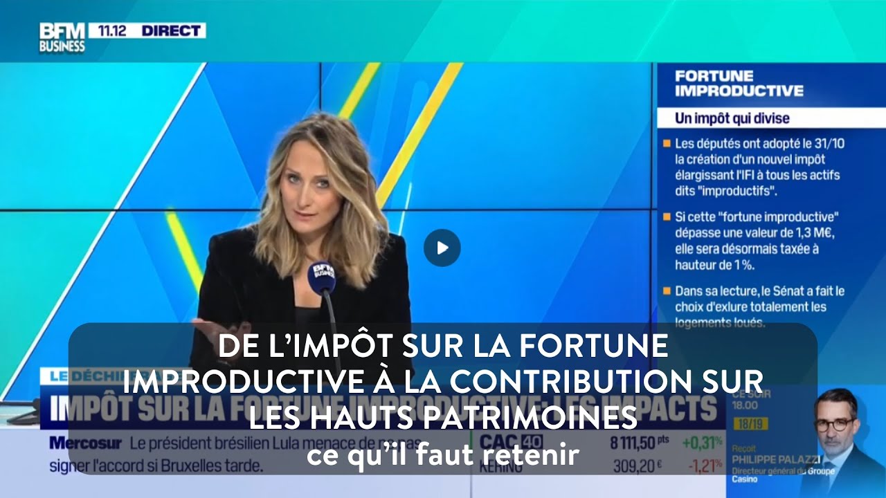 Impôt sur la fortune improductive / contribution sur les hauts patrimoines  : ce qu’il faut retenir