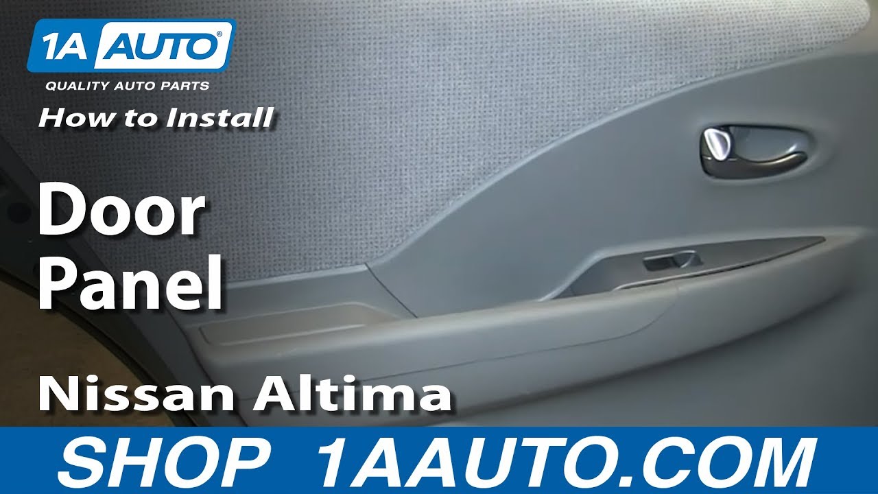 How To Remove Rear Door Panel 02 06 Nissan Altima YouTube