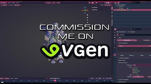 Commission me on VGen for a 3D Vtuber or VRChat Model!