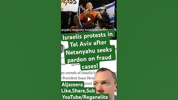 Israelis protests in Tel Aviv after Netanyahu seeks pardon on fraud cases! #news #worldnews #israel